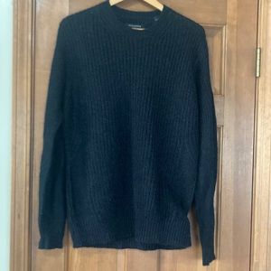 All Saints Italian Yarn Black Montell Crew Black size Medium